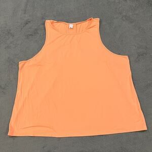 Flow Form Orange Sleeveless Athletic Gym Racer Back Tank Top Women's Size XXL